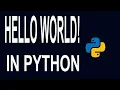 HELLO WORLD in Python Lesson 3