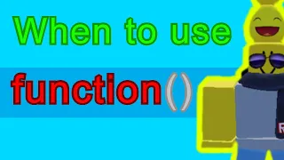 When to use functions - Roblox Scripting Tutorial