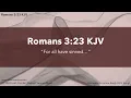 For All Have Sinned Romans 3 23 KJV - 52 Verses to Memorize