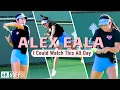 Just Alex Eala Practising Can t Stop Watching 4K