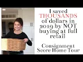 Consignment and thrift store items house tour I saved thousands of dollars