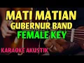 Download Lagu MATI MATIAN AKU MENCINTAIMU - GUBERNUR (KARAOKE AKUSTIK) | FEMALE KEY
