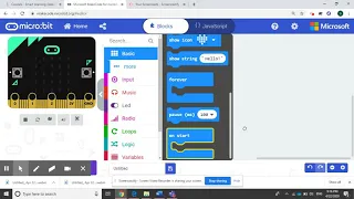 Create a variable in makecode microbit