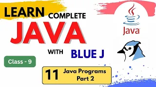11 Java Programs Part 2 Java Complete Course Class 9 ICSE