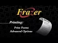 Frazer Tutorial - Print Forms Advanced