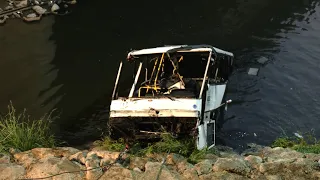 سقوط حافلة المسافرين بواد الحراش الحماية المدنية تسخر إمكانيات بشرية و مادية معتبرة لإسعاف الضحايا 