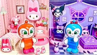 🩷どっちのへやがかわいい？💜部屋作り対決をするよ(#たまごmammy)マイメロ&クロミルーム