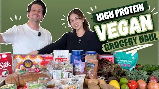 A Realistic High-Protein Vegan Grocery Haul (with recipe ideas!)