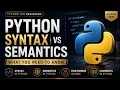 Zero To Advance Python Course Python for Beginners