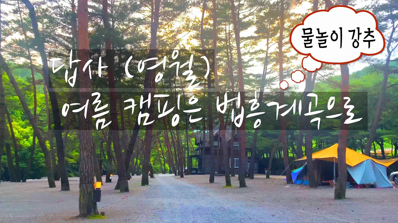 여름 휴가 캠핑장 답사/계곡캠핑/영월법흥계곡/7월8일 현장/캠핑클럽 촬영지 サムネイル
