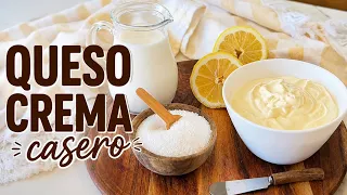QUESO CREMA CASERO, FÁCIL Y DELICIOSO
