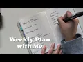 Weekly plan with me b6 stalogy half year minimal planner minimalist Nicole makes plans