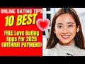 10 Best FREE Love Dating Apps For 2025 WITHOUT PAYMENT