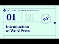 Getting Started With WordPress Lesson 01 Introduction to WordPress