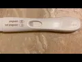 POSITIVE first response pregnancy test in real time
