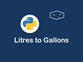 litres to gallons in python