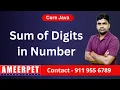 Program to find Sum of Digits in the given number By Srinivas Ameerpet Technologies