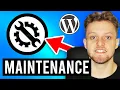 How To Put Your WordPress Site in Maintenance Mode Step By Step