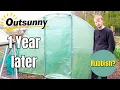 Budget Outsunny Polytunnel Review 1 YEAR LATER How Has It Held Up