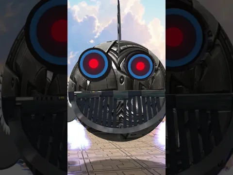 Yellow robot pacman vs flying robot