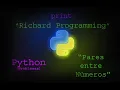 Python Problemas Numeros Pares entre Numeros
