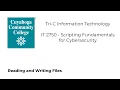 IT 2750 - Reading and Writing Files