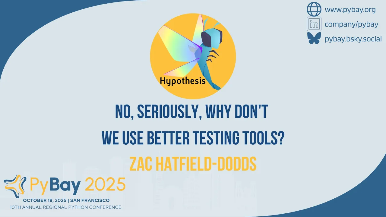 Image from No, seriously, why don't we use better testing tools?