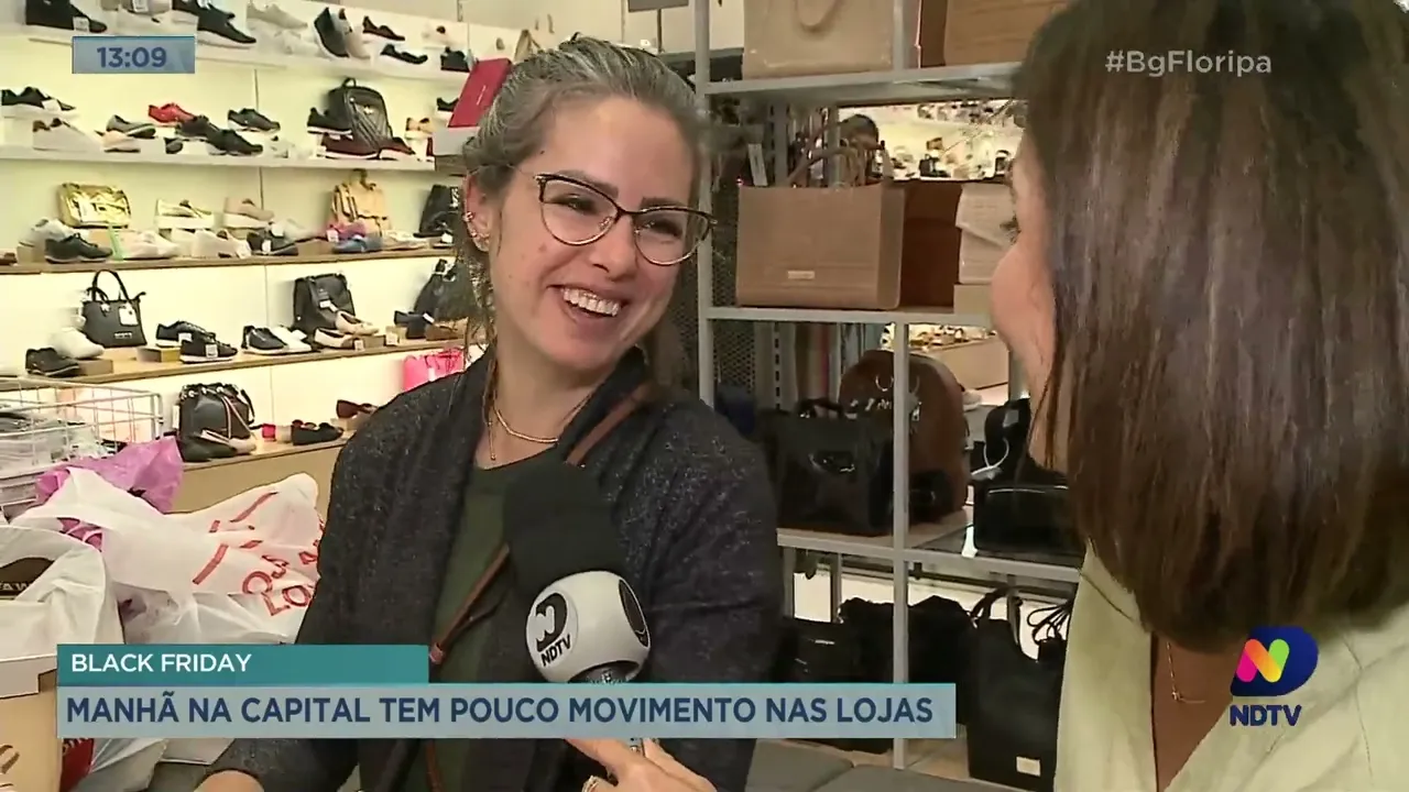 Comércio de Florianópolis registra pouco movimento na manhã desta sexta-feira