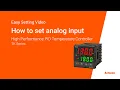 Autonics Tutorial How to set analog input TK Series