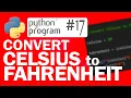 Python Program Convert Celsius to Fahrenheit Python Programming