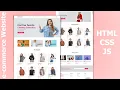 How To Make Ecommerce Website Using HTML CSS Step By Step Responsive E-Commerce Website