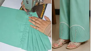 Looking awesome pattern trouser design// very popular stylish look trouser design
