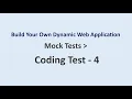 Coding Test 4 Mock Tests Build Your Own Dynamic Web Application NxtWave