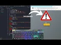 ASMR Programming - Coding Warning Button Hover UI