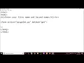 Python CGI Program 5 get method part 2 with HTML form