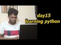 Day 15 python learning 2hr using chatgpt learning python bharathithasan devops