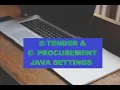 11 java settings For Eprocurement Portal tender rajasthan RkNetworking