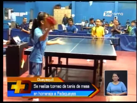 Se realiza torneo de tenis de mesa en homenaje a Fedeguayas