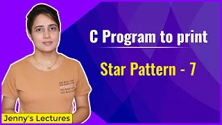 Star Pattern 7 Printing Pattern in C C Programming Tutorials