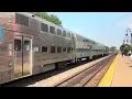 Express Rush Hour Metra BNSF at Downers Grove