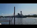 Olive L Moore Tug Pushes Menominee Barge Part 2 Saginaw River Bay City MI