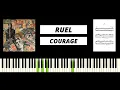 Download Lagu Ruel - courage (BEST PIANO TUTORIAL \u0026 COVER)