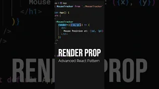 React Render Props Explained Reusable UI Patterns Advanced React Pattern