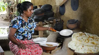 Dosa with lake fish curry /This is our breakfast. village kitchen recipes