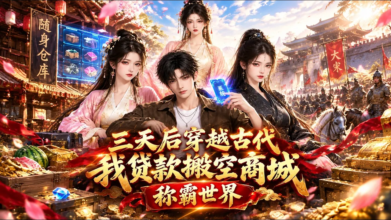 三天后穿越古代,我贷款搬空商城称霸世界