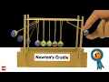 How To Make Amazing Newton s Cradle from Cardboard