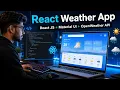 Build a React Weather App React JS Material UI OpenWeather API Beginner Project