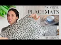 PVC Vinyl Placemats - Black and White Leopard Decozen
