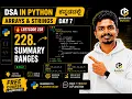 LeetCode 228 Summary Ranges Arrays Strings Day 7 DSA in Python Kannada English
