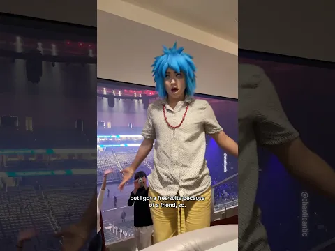 Gorillaz concert in a suite! #gorillaz #cosplay #concert #music #2d #cartoon #friends #halloween